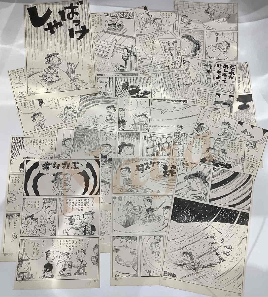 戦前の絵本の原画 / 額入 肉筆 原画 漫画 滑稽画 - www.tohouseamouse.com