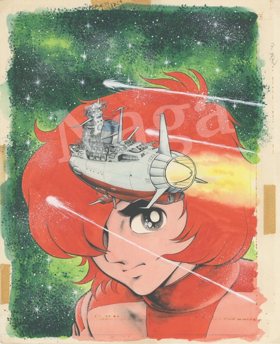 戦前の絵本の原画 / 額入 肉筆 原画 漫画 滑稽画 美術品・アンティーク・コレクション