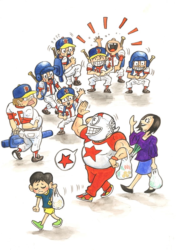 ミナクルマスク　カラー原画｜須田信太郎